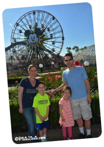Stephanie and family at Disneyland