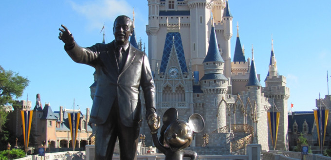 Walt and Mickey in WDW