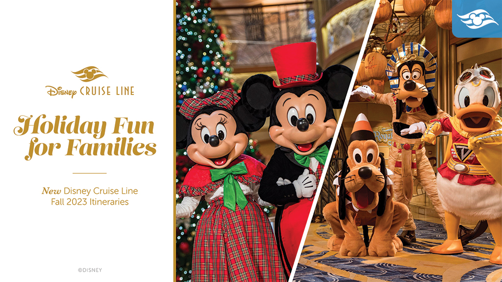 Disney Cruise Line new Fall itineraries for 2023